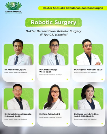dokter robotics surgery di tzu chi hospital